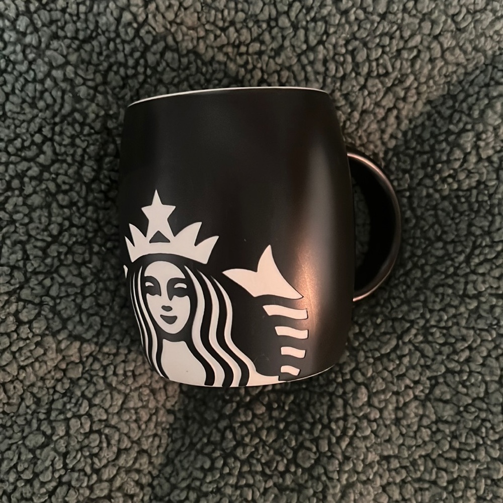 Starbucks black ceramic mug
